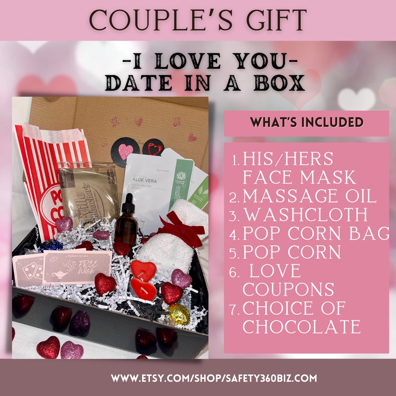 Date in a Box Gift for Couples Etsy