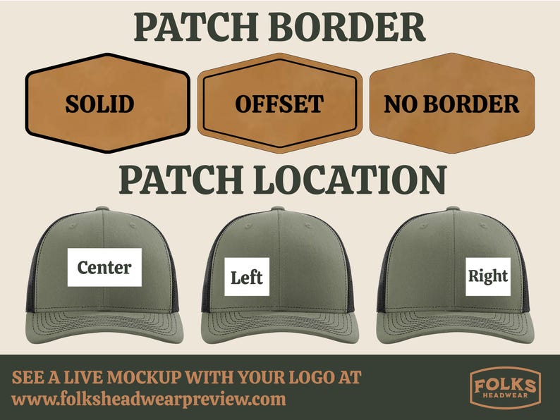 Gorra trucker con parche de cuero personalizado / Richardson 112 / Gorra personalizada con logotipo personalizado / Gorra snapback promocional con logotipo de empresa personalizado imagen 7