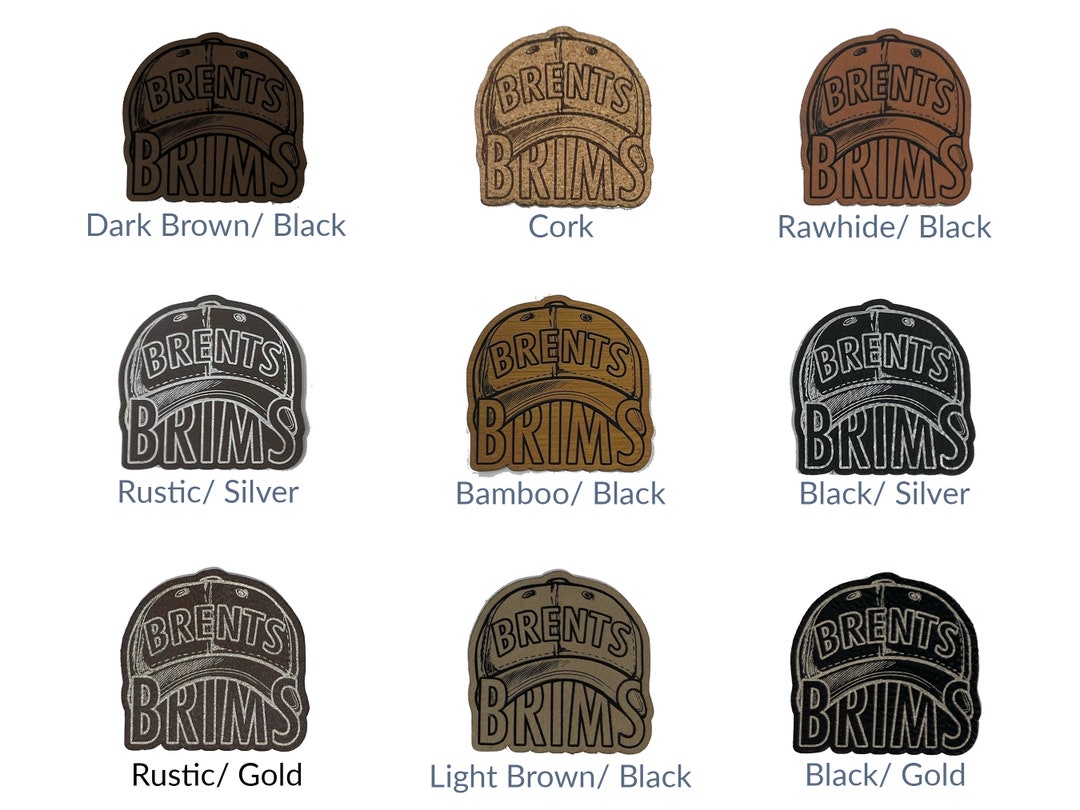 Custom Ironon Leather Patches for Hats Personalized Design Perfect DIY