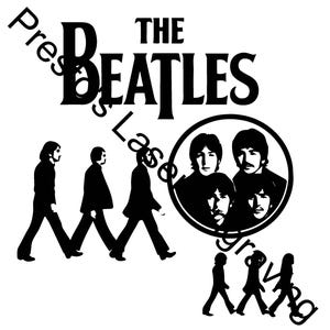 The Beatles Engraving File Svg, Png, LBRN2, AI, JPG.