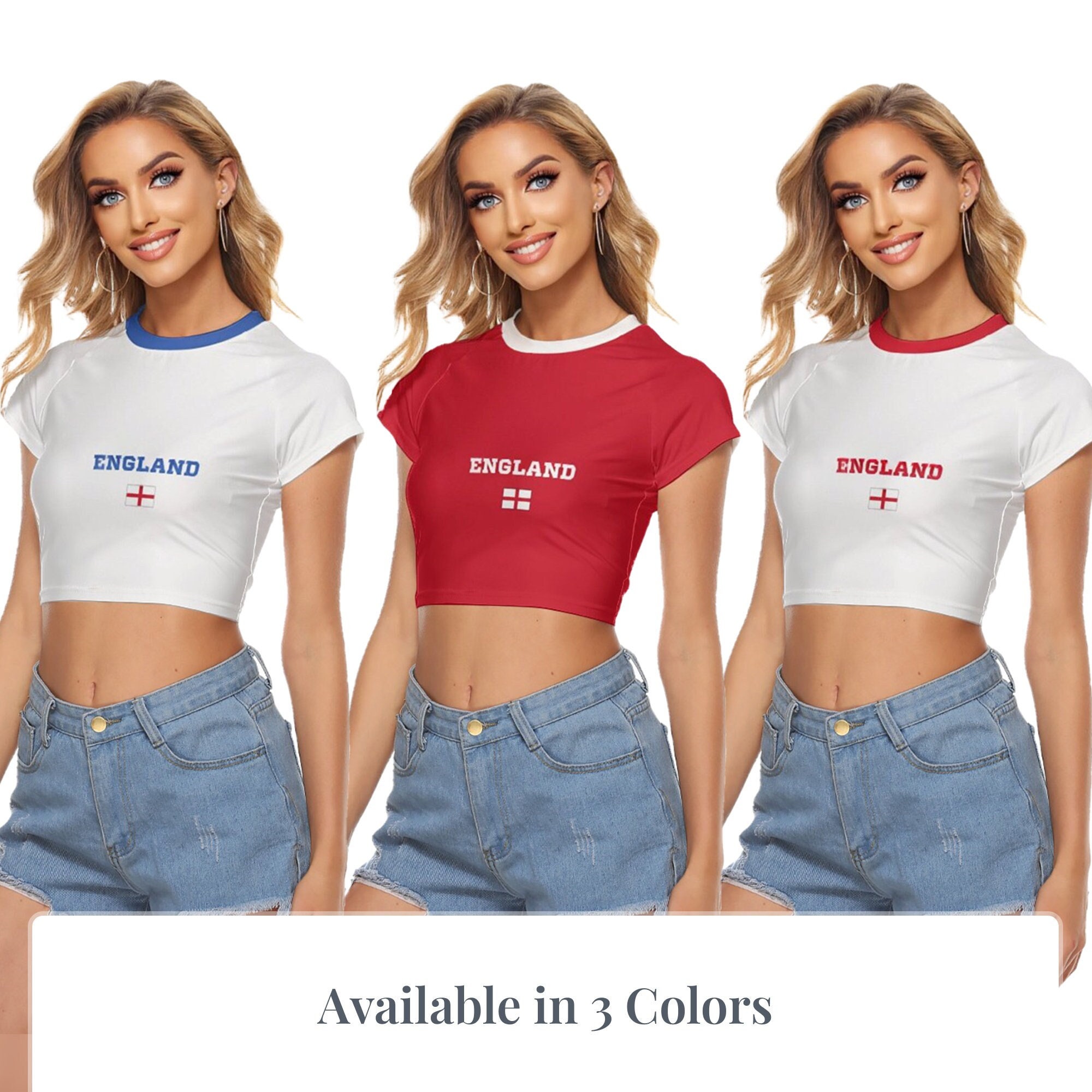 england crop top womens