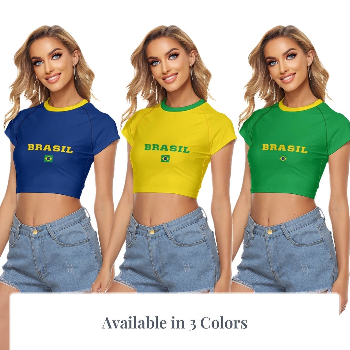 Brasil Crop Top Brasil Crop Top Brazil Crop Top Brazilian Etsy