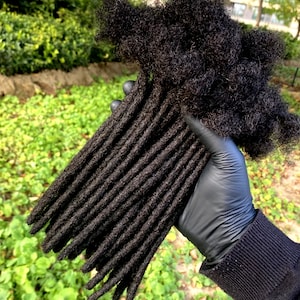 natural human hair loc extensions