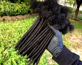 Natural Human Hair Loc Extensions for Man/Women ,Permanent Dreadlock Extensions