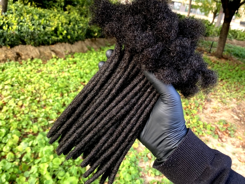 natural human hair loc extensions