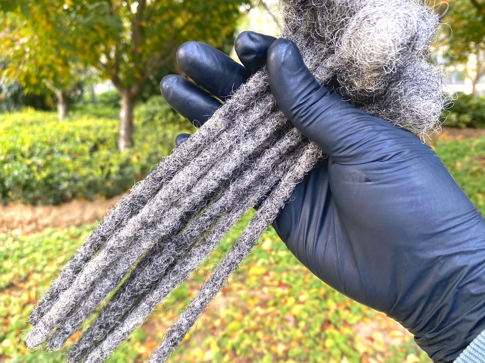 Salt and Pepper Human Hair Loc Extensions Soft Loc Extensions Etsy