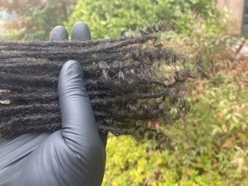 Human Hair Micro Loc Extensions With Curly Ends Sisterlock Etsy