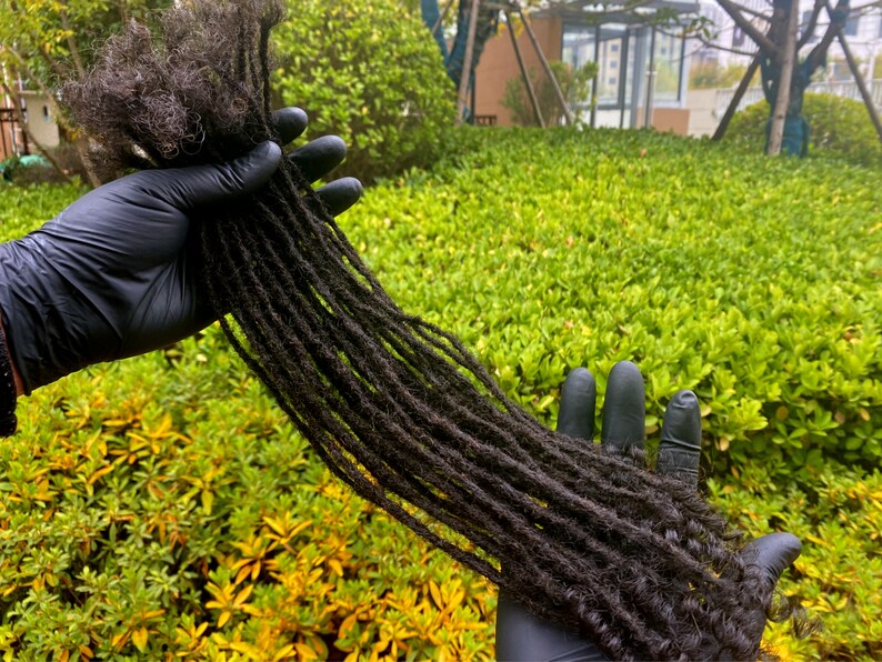 Human Hair Micro Loc Extensions With Curly Ends Sisterlock Etsy