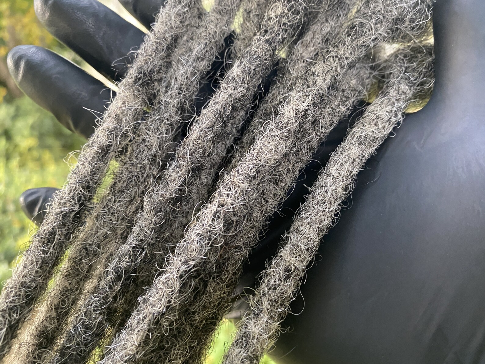 Salt and Pepper Human Hair Loc Extensions Soft Loc Extensions Etsy