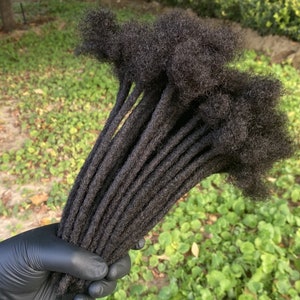 natural black human hair loc extensions