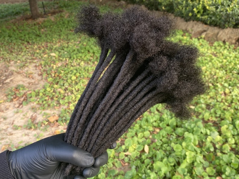 natural black human hair loc extensions