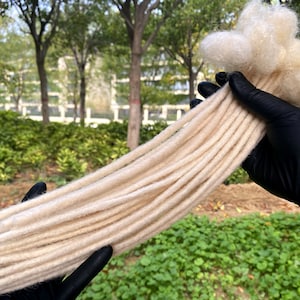 613 Blonde Human Hair Loc Extensions-Full Hand Made Permanent Dread Locs 4-20 inch