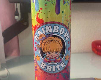 Rainbow Brite 25oz tumbler