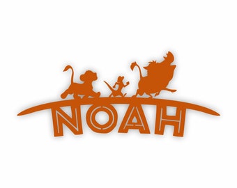 Personalized Lion King Name Sign