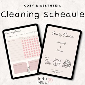 Cleaning Schedule | Digital schedule  | iPad schedule  | Schedule for Goodnotes Notability