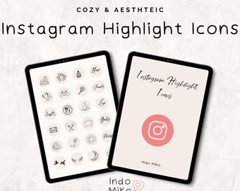 Iconos destacados de Instagram / Iconos digitales de Instagram / Portadas destacadas de Instagram