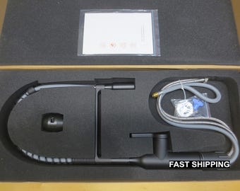 Aguastella Matte Black High Arc Modern Tall Kitchen Faucet 20.25" Height