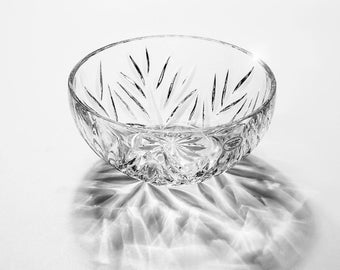 Vintage Gorham Full Lead Crystal Cut Glass Crystal Bowl In Althea Pattern