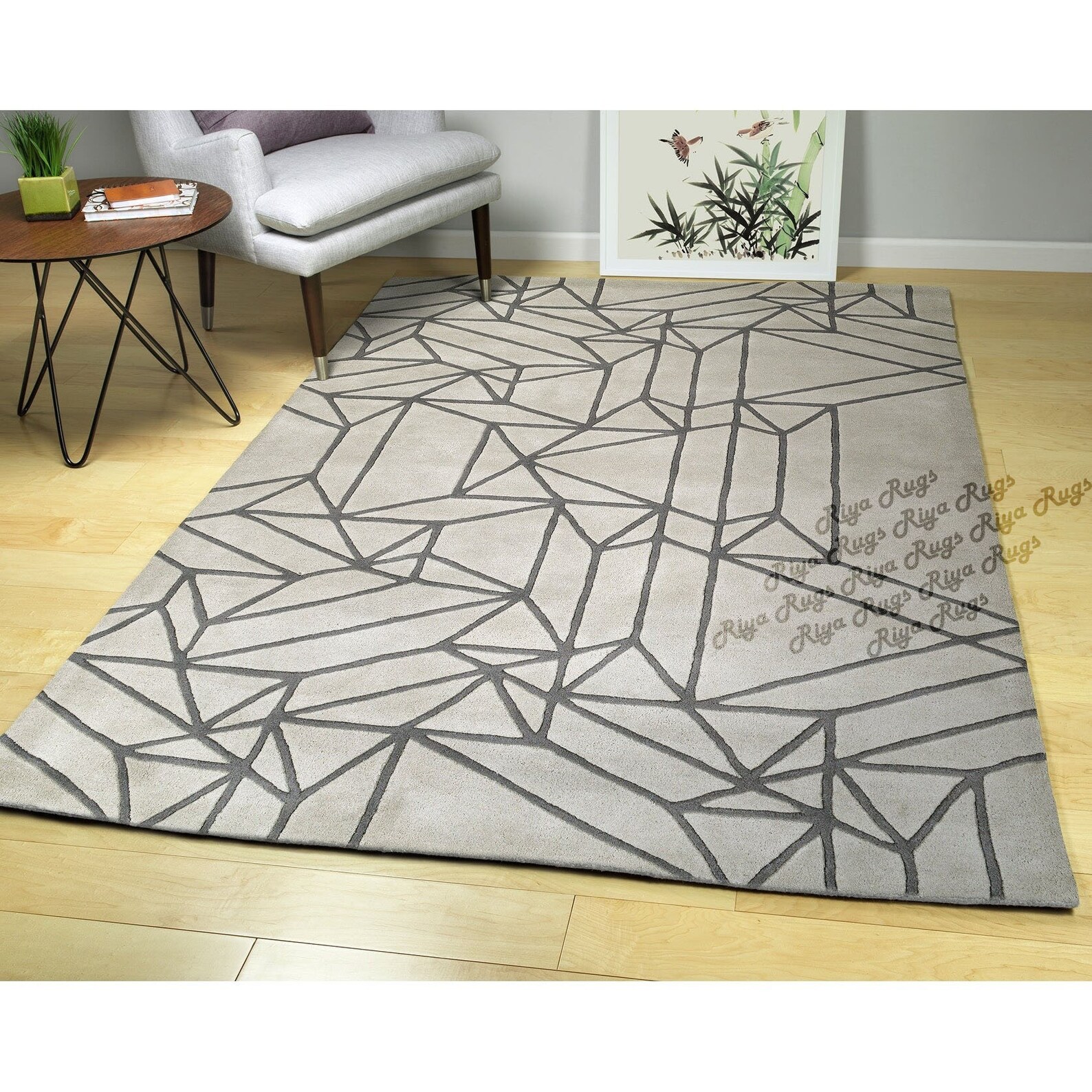 Modern Style Handmade Hand Tufted Large Area Rug 100% New Zealand ...