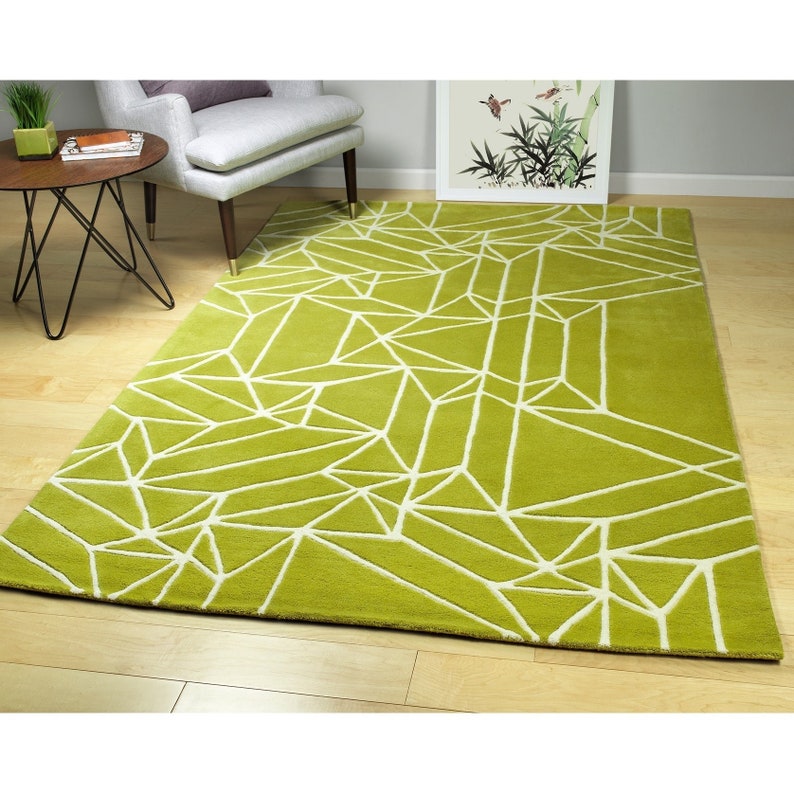 Modern Style Handmade Hand Tufted Large Area Rug 100% New Zealand ...