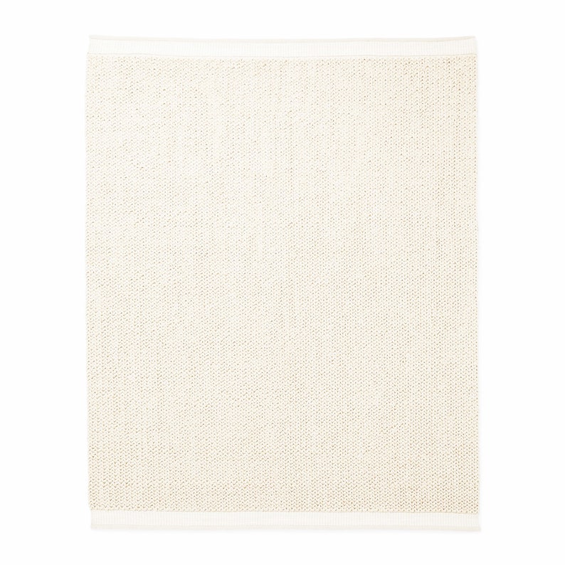 Handmade Braided Natural Wool Rug Hand Knitted Chunky Wool Area Rug