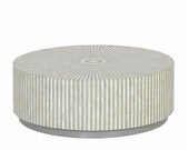 Bone Inlay Coffee Table in Grey Color Centre Table Modern Bone Inlay furniture Geometric coffee table coffee table Geometric Pattern