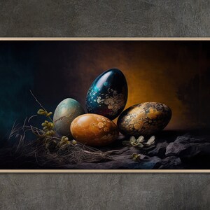 Samsung Frame TV art, Dyed Easter Egg Painting Samsung Frame TV Art Home and Wall Décor Digital Download