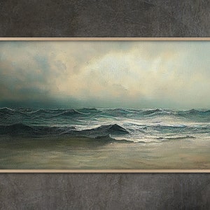 Samsung Frame TV art, Nautical Ocean Painting Samsung Frame TV Art Home and Wall Décor Digital Download