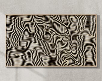 Samsung Frame TV Art: Modern Abstract Lines (Digital Download)