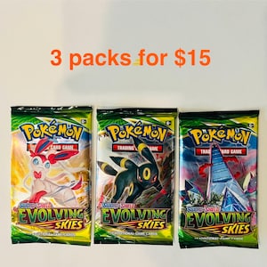 pokemon evolution skies booster box TCG Sword & Shield 7 Evolving Build & Battle art variants for the extremely popular Eeveelutions Pokemon Evolving Skies Sealed Booster