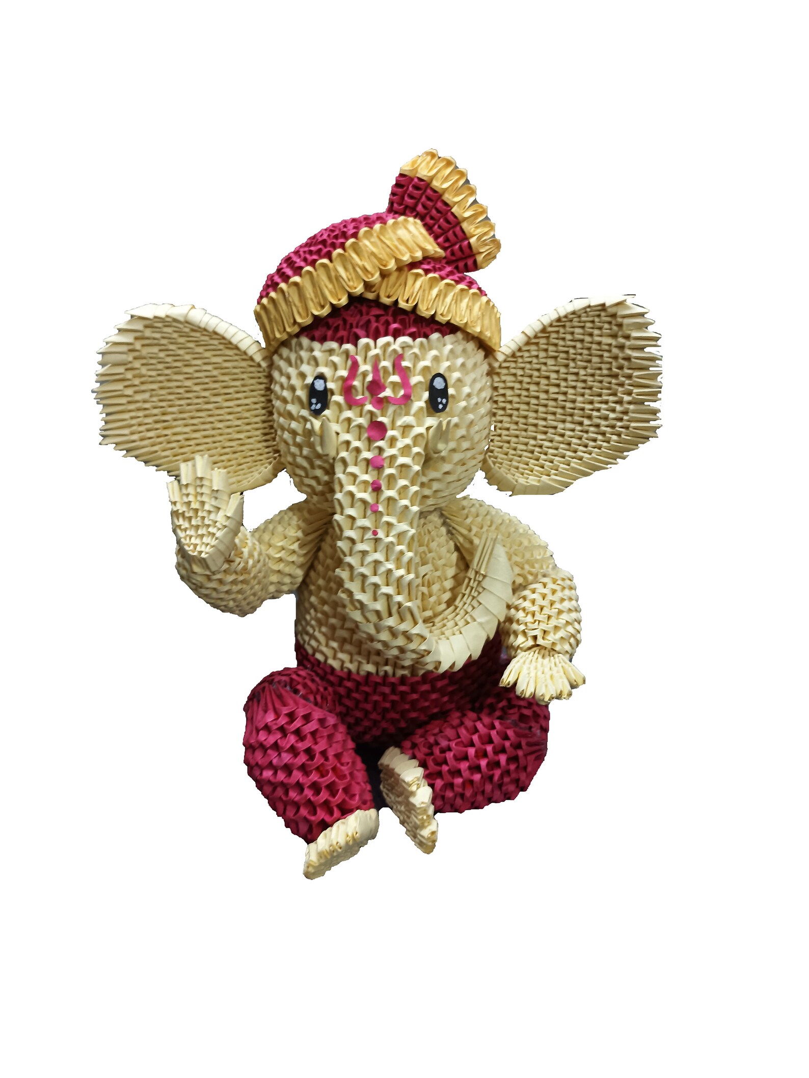 3D Origami Lord Ganesha Handmade Cute Gift Paper Art Etsy UK