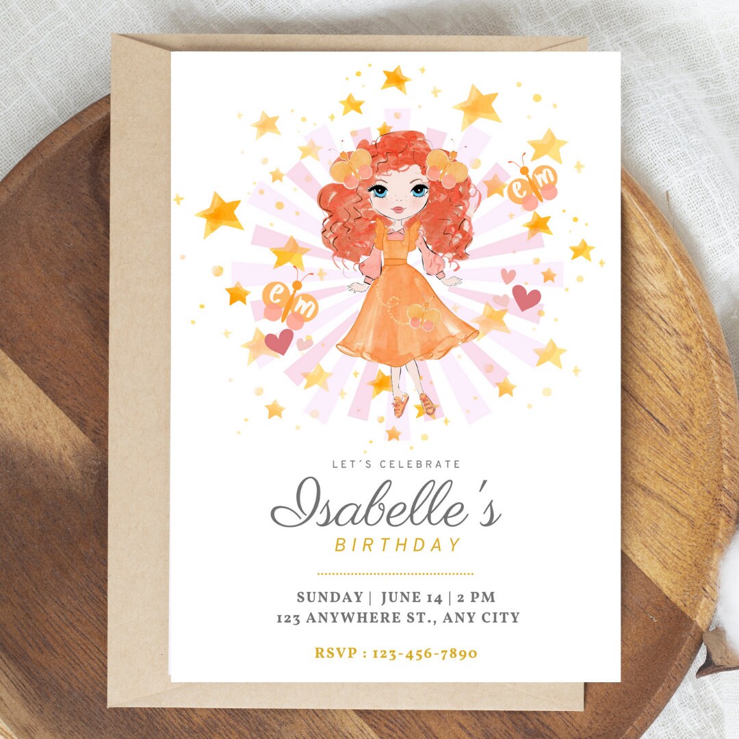 Emma Memma Birthday Invitation Thank You Card Video - Etsy
