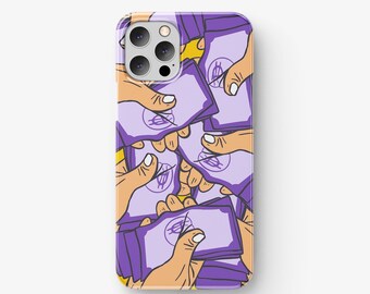 Personalized Purple Gothic iPhone Case, Get Money iPhone Case, iPhone 11 12 13 14 15 Pro Max Case, iPhone XR XS Max Case
