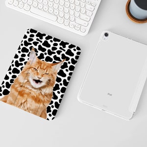 Customize Pet iPad Case with Pencil Holder, Pet Portrait for Photo, iPad Air 2 3 4 iPad 10.9 9.7 10.2 10.9 Pro 11 12.9 mini 6 Case Cover image 2