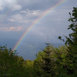Rainbow at Clingman&#39;s Dome, Great Smoky Mountains National Park, Tennessee
