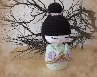 Tuto crochet poupée kokeshi niveau débutant