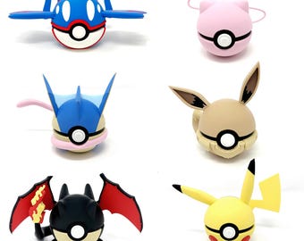 Pokemon Themed Pokeball, Choose your Pokeball, 3D Printed, Pokemon Collectable