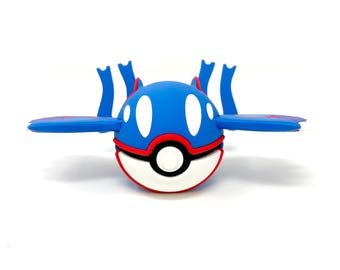 Kyogre #0382 Themed Pokeball, 3D Printed, Pokemon Collectable