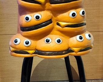 Iconic And Rare Vintage 80's / 90's McDonald's Cheeseburger-Hamburger Chair