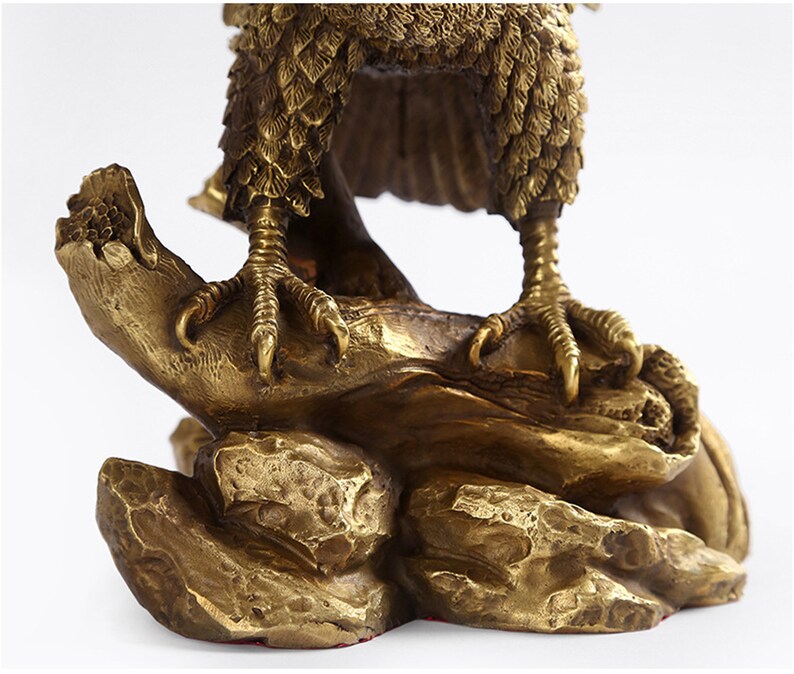 Large Eagle Bronze Roc Spreading Wings Eagle Eagle Statue Etsy