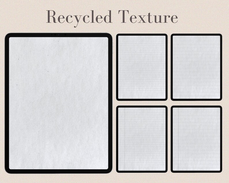 Neutral Paper Textured Note Templates For DIGITAL Note Taking, Goodnotes5, Notability, Realistic Paper Feel, Digital, Goodnotes6. image 5