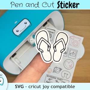 Cricut Joy Sticker Sheet Cricut Sticker SVG - Vacation Sticker | Summer Holiday Sticker | Sun Sticker | Holidays Sticker