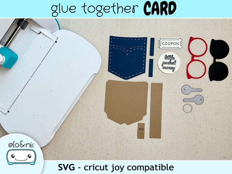 Money Gift Jeans Pocket SVG-file for Cricut Joy coupon, unique money gift image 2