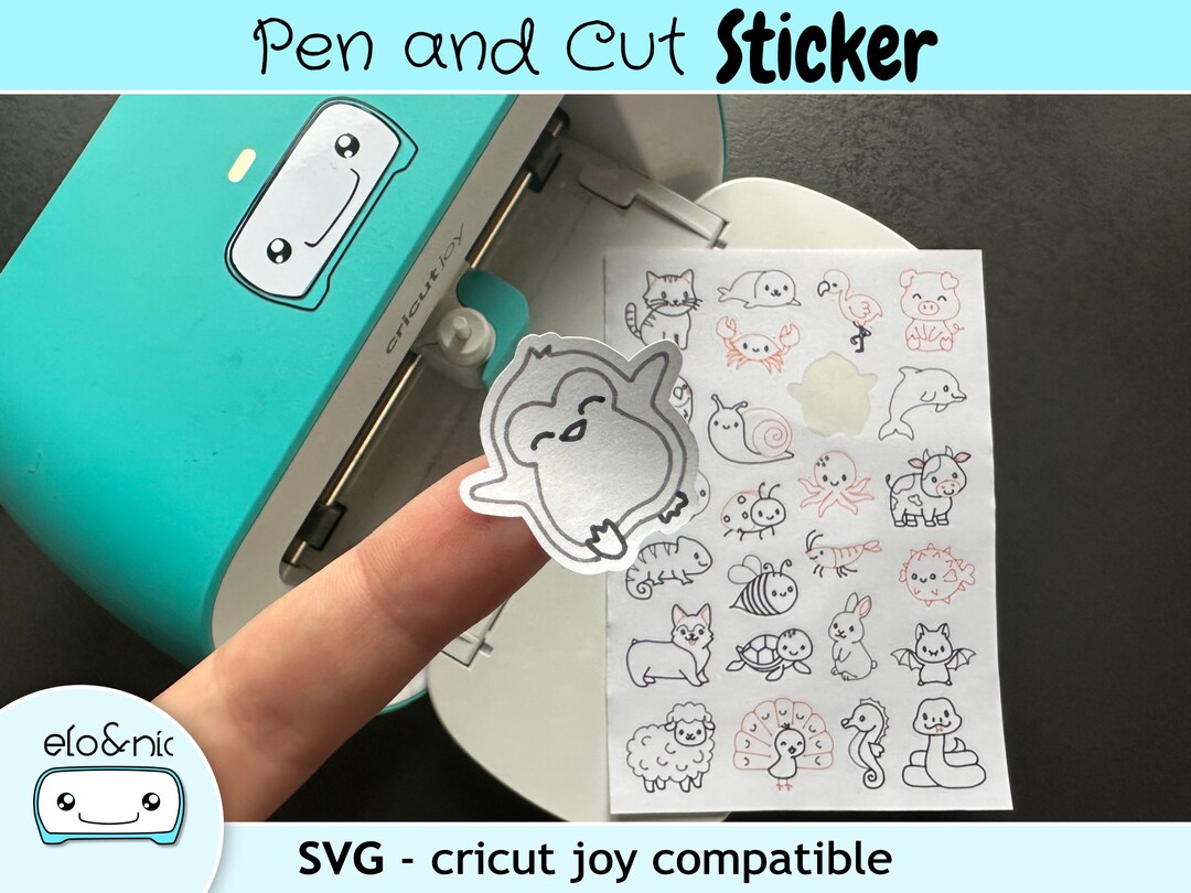 Cricut Joy Sticker Sheet Cricut Sticker SVG Animal Sticker Cat Sticker