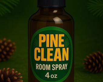 Pine clean Room Spray: Strong Pine-Sol Inspired Scent - 4 oz Bottle , essential oils