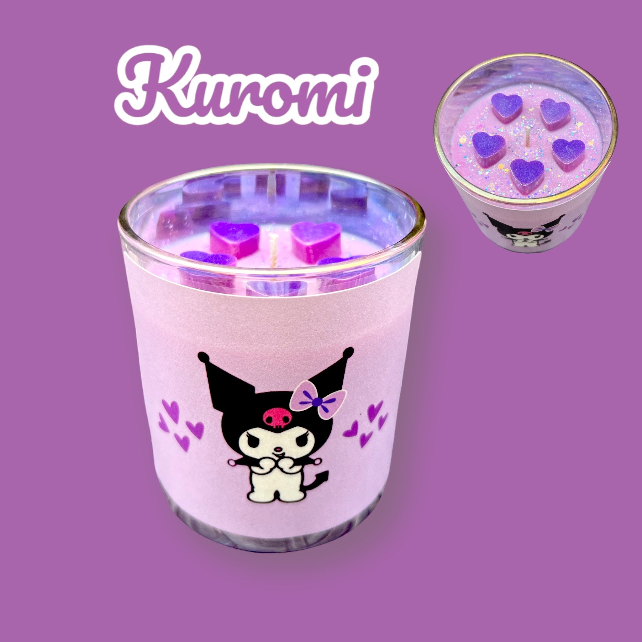 Kuromi Inspired Soy Candle | Fairy Dust | Soy Candles | Hello