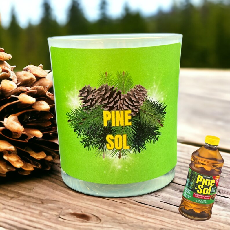 Pinesol Type Inspired Scented Candle Soy Wax Candles Luxury Candles