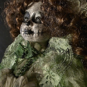 Scary doll OOAK repainted doll