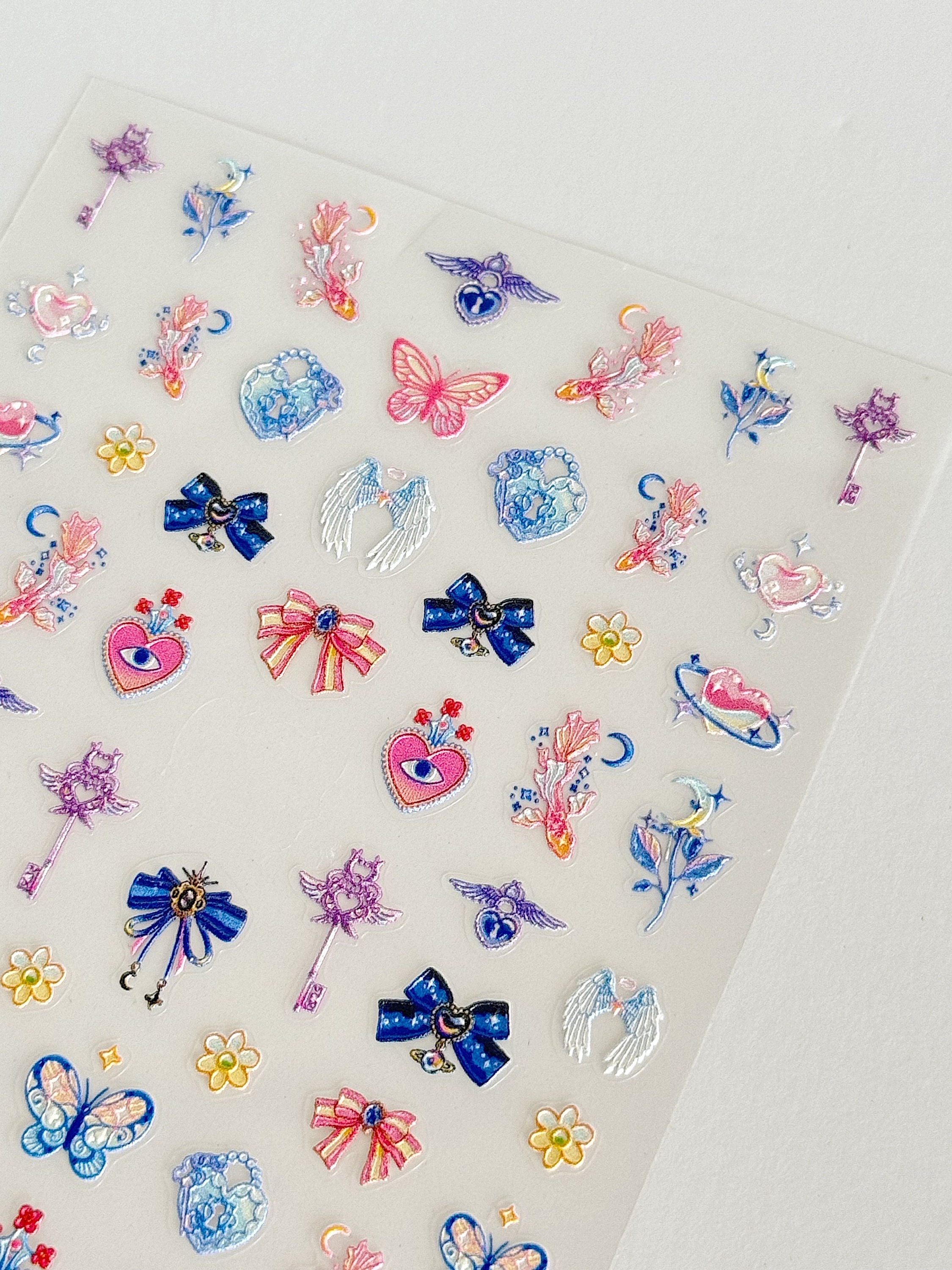 5D Nail Stickers, Eye Nail Stickers, Embossed Nail Stickers, Sailor