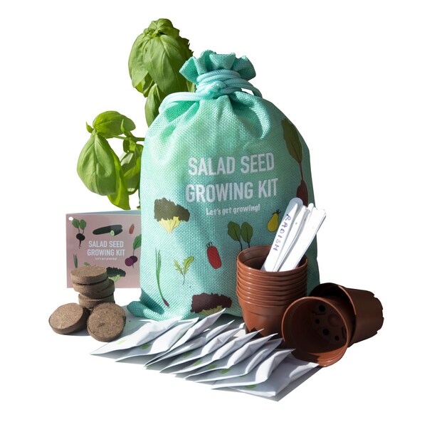 Kit de cultivo de semillas para ensaladas Scott&Co. - Todo lo que necesitas para cultivar tu propia ensalada
